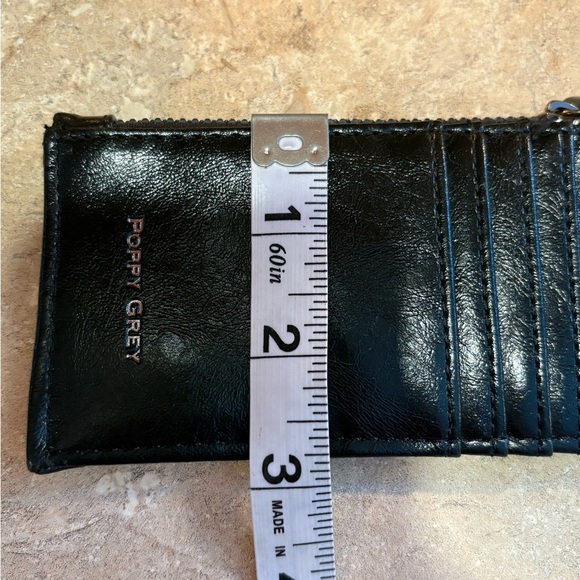 COPY - POPPY GREY Black Napa Quilted Faux Patent Leather NWOT - Picture 8 of 8